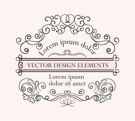 Premium Vector Calligraphic Black Frame