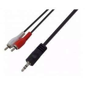 Cable De Audio Jack Auxiliar Mini Plug 3 5mm A Audio Rca 1 5mts