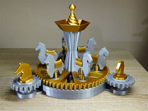 Mechanical carousel with horses by Thorin Oakenshield | Download free