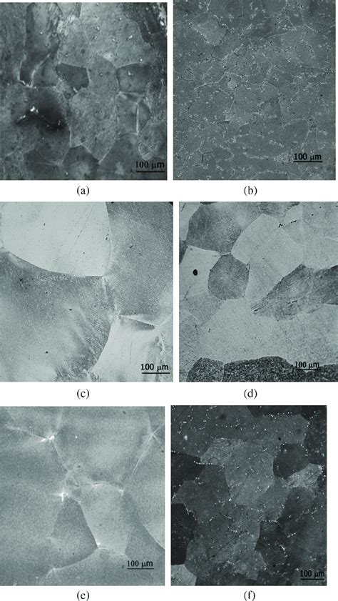 Optical Microstructures Of Solution Treated Plus Aged Alloys A