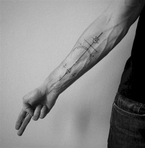 Geometric minimalist tattoo drawing - engukraine