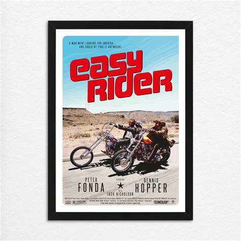 Easy Rider Film Poster Alternative Film Poster Easy Rider 1969 - Etsy