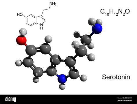 Chemical Formula Structural Formula And 3D Ball And Stick Model Of A