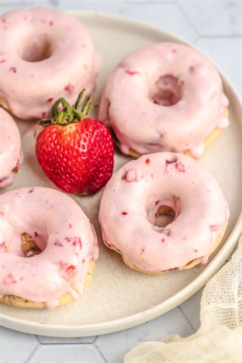 Baked Strawberry Donuts Recipe Frugal Mom Eh