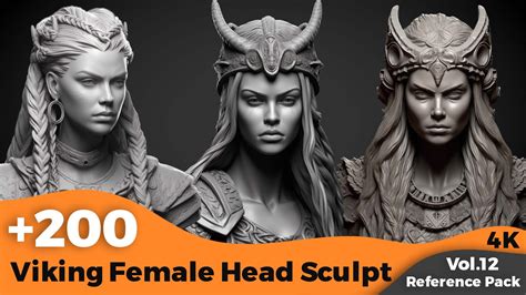 ArtStation - +200 Viking Female Head Sculpt (4K) | Artworks