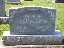 Jack Edward Neumann Memorial Find A Grave