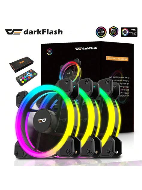 Ensemble De Ventilateurs Darkflash Dr Rgb Ventoinha Pc Controladora