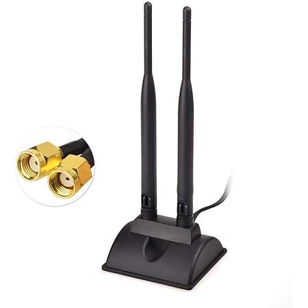 Bingfu Antenne WiFi 2 4GHz 5GHz 5 8GHz Dual Band Mâle SMA Base