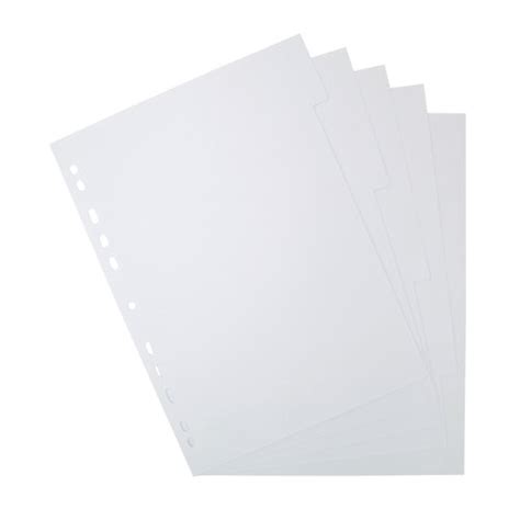 Buy Elba 5-Part Divider 160gsm Manilla Multipunched A4 White 100204880 ...