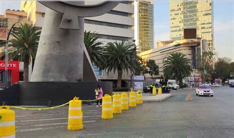 Inician cierres viales en Paseo de la Reforma por Día del Policía El