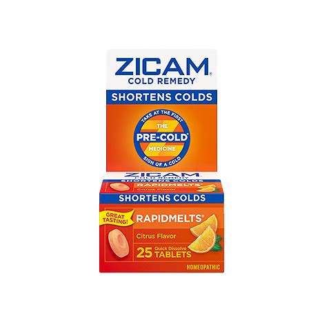 Zicam Cold Remedy Citrus Rapidmelts | Vitality Medical