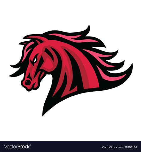 Mustang Mascot Logo