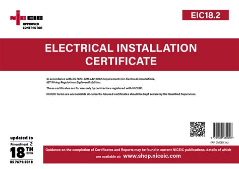 Is An Electrical Installation Certificate Eic A Legal Requirement