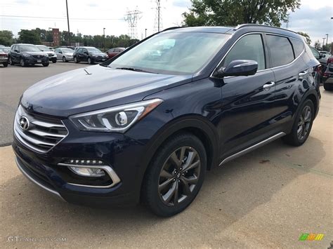 2018 Nightfall Blue Hyundai Santa Fe Sport 20t Awd 122480024