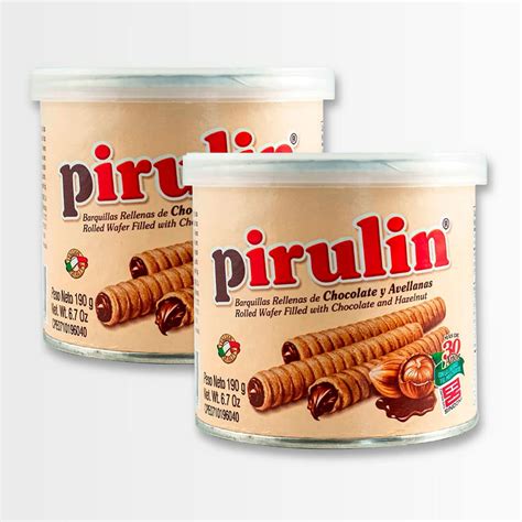 Pirulin De Chocolate Y Avellanas Hazelnuts Chocolate Wafer 190gr Each