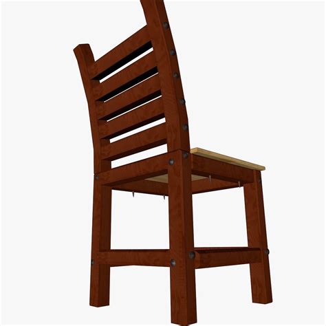 Wooden Chair 3d Model Cgtrader