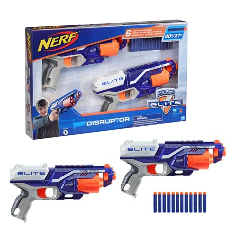 Nerf Disruptor Elite Toy Blaster Pack of 2,6-Dart Rotating Drum with ...