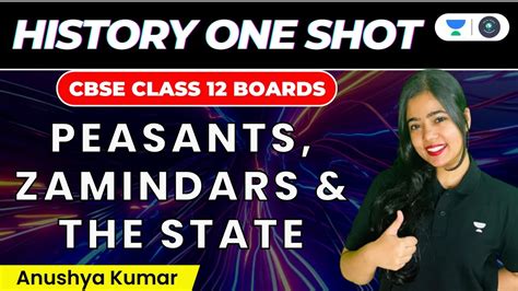 Peasants Zamindars And The State One Shot Cbse Class Boards