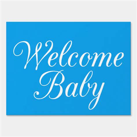 Welcome Baby Sign | Zazzle