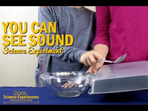 Science Experiment With Sound For Kids