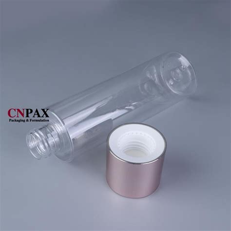 Wholesale Ml Oz Flush Cap Plastic Bottle With Double Wall Rose Gold