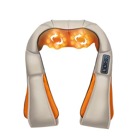 Универсальный роликовый массажер Massager of Neck Kneading с подогревом ...