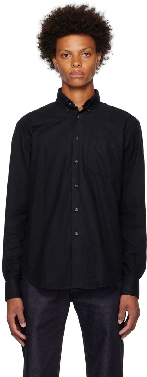 Black Easy Shirt By Naked Famous Denim On Sale