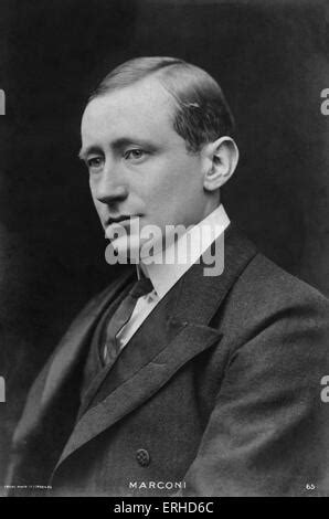 Guglielmo Marconi - portrait - inventor of first system of wireless ...