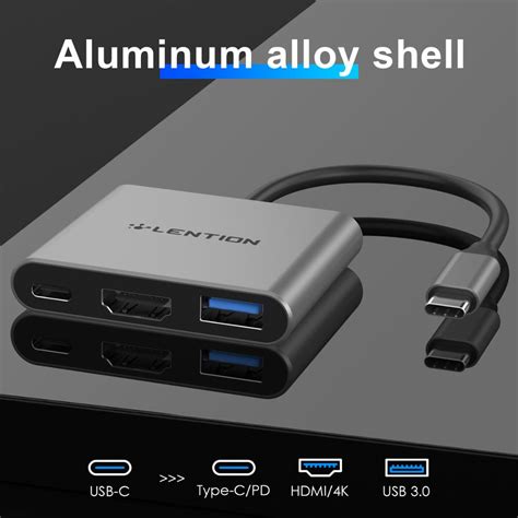 Lention Hub Usb Tipo C A Hdmi Para Macbook Proair Grandado