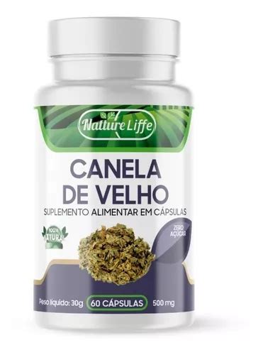 Canela De Velho 60 Capsulas De 500mg 100 Natural MercadoLivre