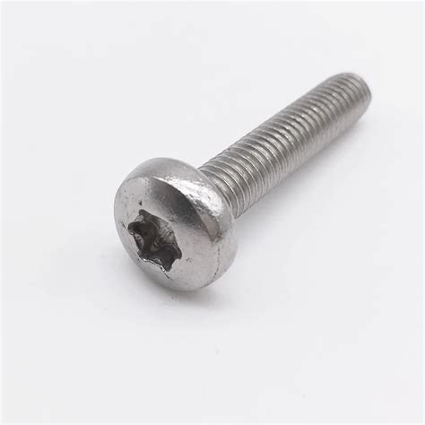 Torx Screw M6 Silver High Torque Stainless Steel Round Head Socket Cap