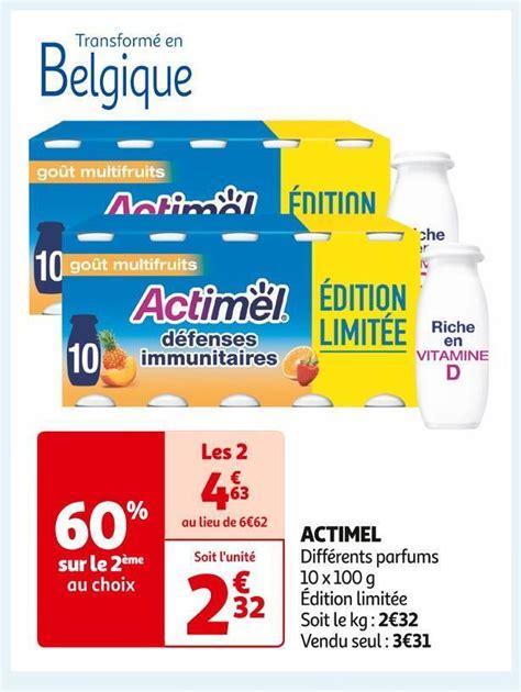 Promo Actimel Actimel Chez Auchan Supermarch