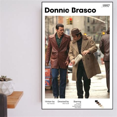 DONNIE BRASCO Movie Poster, Donnie Brasco Poster Print, Donnie Brasco Wall Decor, Donnie Brasco ...