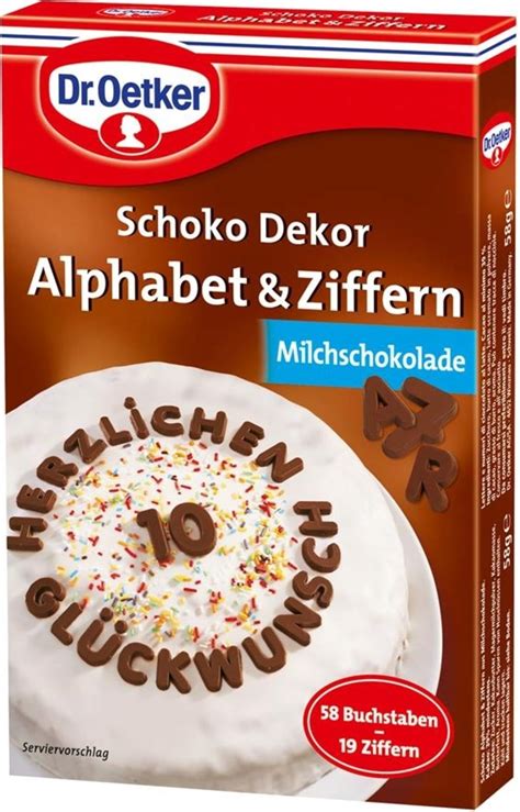 Dr Oetker Chocolade Decoratie Letters Cijfers 58 G Piccantino