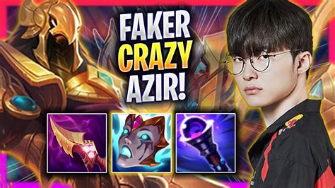 FAKER CRAZY GAME WITH AZIR T1 Faker Plays Azir MID Vs Leblanc