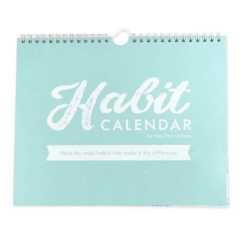 Habit Tracker Calendar | Free Period Press