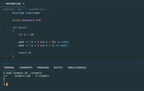 C And Or Andand Operator Explanation With Example Codevscolor