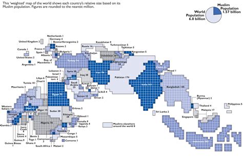 Weighted Map of World Muslim Population : r/MothersSavedPosts