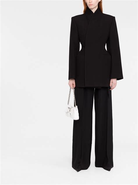 Balenciaga Minimal Hourglass Fitted Jacket Farfetch