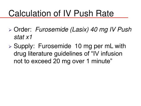 Ppt Iv Administration Dosage Calculation Powerpoint Presentation