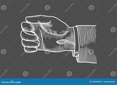 Leather Gloved On Hand Stock Vector Illustration Of Hand 132335537