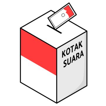 Ilustrasi kotak suara pemilihan kotak suara indonesia png dan vektor ...