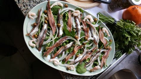 salty anchovies salad – Cycling and Adventure travel Croatia