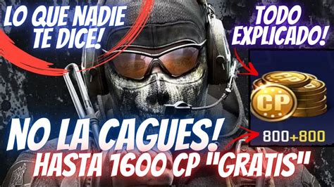 PARA NO LA CAGUES HASTA 1600 CP GRATIS EXPLICADO A DETALLE COD