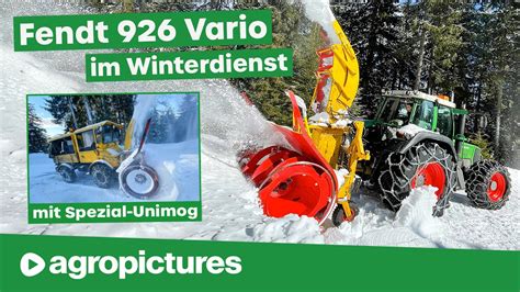 Fendt Favorit Vario Und Spezial Unimog Mit Schneefr Se Im