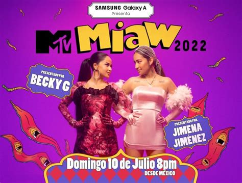 Becky G y Jimena Jiménez serán las anfitrionas de los Premios MTV Miaw