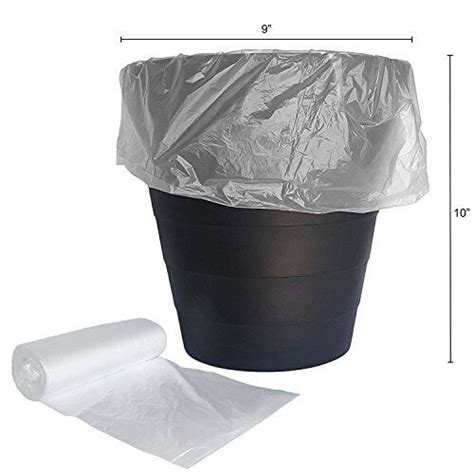 4 Gallon Light Duty Wastebasket Trash Bags 100 4 Gallon Fits 3 5