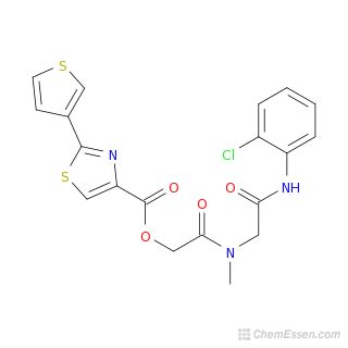 Chlorophenyl Carbamoyl Methyl Methyl Carbamoyl Methyl Thiophen