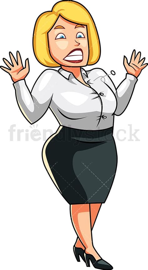 Fat Woman Button Popping Off Her Jacket Cartoon Vector Clipart - FriendlyStock