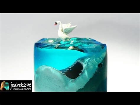 How To Make A Megalodon Shark Diorama Resin Art Resin Art Diorama